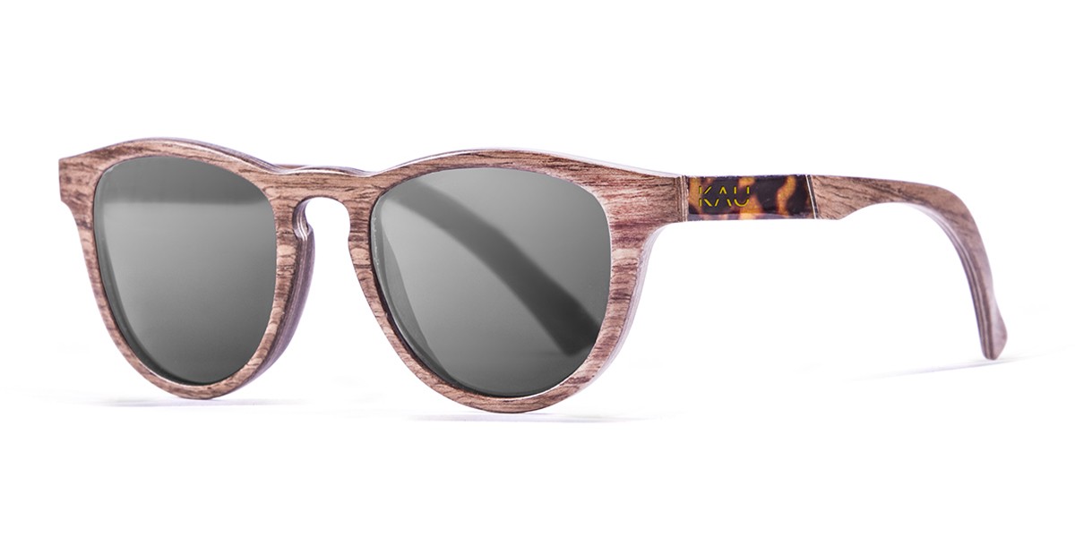 DONOSTIA natural wooden frame  polarized  sunglasses Kauoptics front