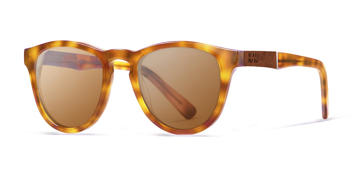 Florencia brown tortoise polarized sunglasses front