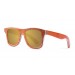 Miami orange skate wood polarized sunglasses front