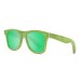 Miami green skate wood polarized sunglasses front