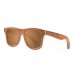 Miami brown skate wood polarized sunglasses front