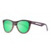 Quebec green lens wooden polarized sunglasses side