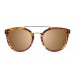 San Francisco Acetate polarized brown frame sunglasses Kauoptics front